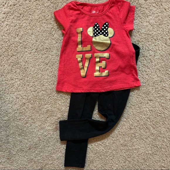 Little girls pink+red outfit bundle, size 4 - Picture 4 of 7